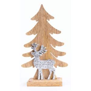 Décor de Noël moderne en bois et MDF pour table, style festif, sapins de Noël - Product Image 4