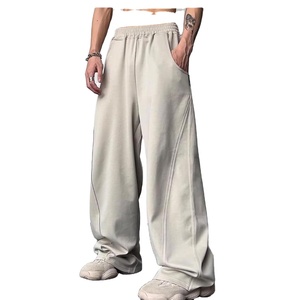 Pantalon de jogging cargo streetwear pour homme, multipoches, en molleton, coupe oversize, en coton, personnalisable - Product Image 1