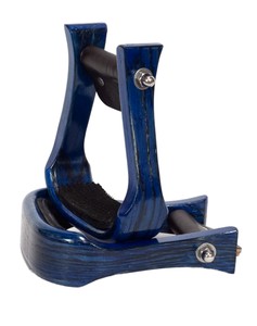 Estribos de madera occidentales para caballo, con revestimiento de cuero ecuestre y refuerzo de acero, color personalizado, logotipo, para equitación en ranchos y senderos. - Product Image 5