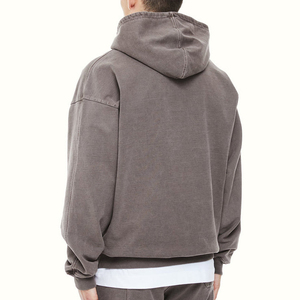 Sweat à capuche pour homme en molleton épais de haute qualité, avec logo personnalisé, broderie 3D, poche, 100% coton, impression numérique, vente en gros - Product Image 5