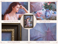 Tableau mural encadré avec silhouette de femme, peinture classique élégante de dame, décoration pour salon, chambre à coucher, maison