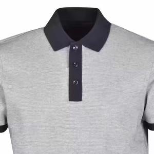 Men's Solid Color Short Sleeve Polo <b>Shirt</b> Regular Fit Casual Knitted Fabric <b>Collar</b> Style - Product Image 4