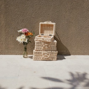 กระเป๋าหวายแบบยั่งยืนสำหรับเด็ก,ตะกร้าหวายตะกร้าเก็บของสำหรับเด็กกระเป๋าของเล่นหวายสำหรับเนอสเซอรี่ Kidroom - Product Image 4