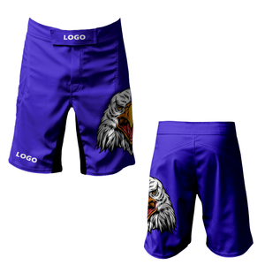 กางเกง MMA คุณภาพสูงสำหรับผู้ชาย ระบายอากาศได้ดี ยืดหยุ่น เหมาะสำหรับการฝึกซ้อมและการแข่งขัน ไม่มีกระเป๋า กางเกงต่อสู้ MMA สำหรับผู้ชาย - Product Image 2
