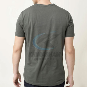 T-shirt sur mesure pour homme, idéal pour l'été, avec logo personnalisé, marque privée, haute qualité, respirant, en polyester/coton écologique - Product Image 4