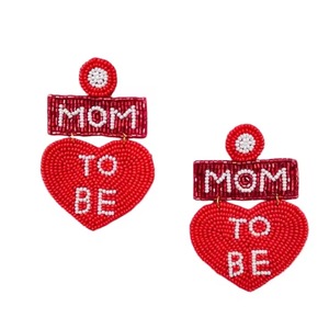 <b>CRYSTAL</b> CRAFT HEART Handmade Embroidered Hoop Glass Bead Earrings Bohemian Style Cute Light <b>Animal</b> Pattern Flowers Party Gifts - Product Image 3