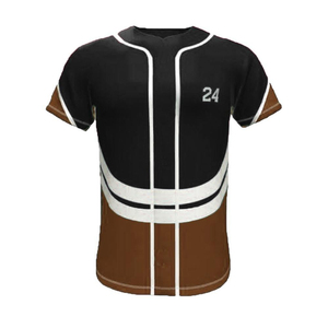 Maillot de baseball en polyester respirant à imprimé numérique, léger, personnalisé pour équipe sportive - Product Image 2