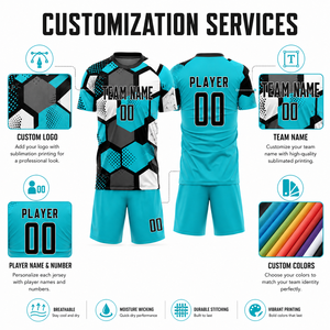 Conjunto de Uniforme de Fútbol Sublimado Personalizado, Camiseta y Pantalones Cortos de Fútbol de Secado Rápido, Fabricante de Ropa Deportiva OEM - Product Image 3