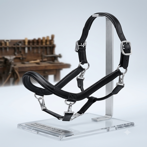 Harnais de cheval en cuir anglais durable avec nezier rembourré doux, quincaillerie en alliage, personnalisable OEM ODM pour concours et usage polyvalent - Product Image 6