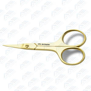 Herramientas de belleza profesionales de manicura dorada, Tijeras para uñas de alta calidad, cortaúñas con borde inclinado, Tijera para cutículas, instrumentos de belleza - Product Image 4