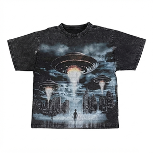 Camiseta extragrande con gráfico personalizado, cuello redondo, unisex, para uso casual de verano, manga corta, estilo moderno, para un ajuste cómodo. - Product Image 1