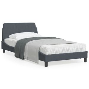 Base de Cama Tapizada en Gris Oscuro - Product Image 1