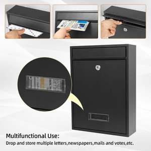 Boîte aux lettres moderne en métal robuste pour entrées de bureaux avec application de fixation murale, antirouille et durable, taille et couleur personnalisables - Product Image 3