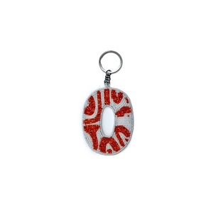 Artistic Seed Beads Keychain With Hand Embroidery Luxury Beaded Embroidery Keychain Trendy Gift Item - Product Image 3
