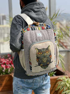 New Design Hemp <b>Laptop</b> Bags Sustainable <b>Backpacks</b> New Arrival Jute With Cotton Material Unisex Multi Uses Travel <b>Backpacks</b> - Product Image 4