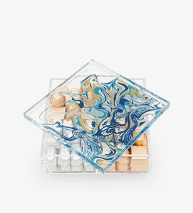 Boîte de rangement alimentaire en acrylique avec couvercle en bois MOP fait main et finition laquée de qualité supérieure pour la cuisine à domicile - Product Image 3