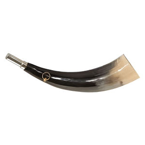 Corne de combat viking polie, gravée à la main, de haute qualité, écologique, en véritable os de bœuf, pour décoration nautique et animale, article très demandé - Product Image 4