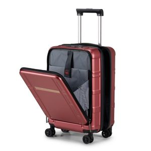 20 Inch Carry-On Luggage ABS+PC Double Spinner Wheels with TSA Lock Airline Approved Front Compartment 22 X 14 X 9 Dimensions - Product Image 1