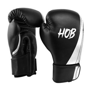 Gants d'entraînement de combat rouges imprimés pour la compétition MMA, gants de boxe en cuir PU confortables pour l'entraînement des combattants - Product Image 2