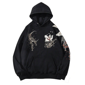 Top Quality Embroidery Hoodies Cheap Price Embroidery Cotton Hoodies Loose Fit Casual Wear <b>Men</b> Embroidery Hoodies - Product Image 1