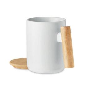Tazza di porcellana con coperchio in ceramica da 380ml - Product Image 2
