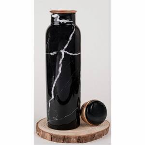 Bouteille d'eau en cuivre pur 1000 ml, bienfaits ayurvédiques pour la santé, anti-fuite, récipient en cuivre martelé, bouteille de sport, gym, yoga, gourde en cuivre - Product Image 5