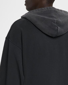 Sweat-shirt à capuche graphique pour homme en molleton de coton avec impression personnalisée effet délavé, style streetwear, fabricant, fournisseur, OEM - Product Image 4