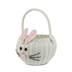 Amazing Rabbit Toy <b>Storage</b> <b>Basket</b> Kids Room Furniture Handwoven <b>Rattan</b> Craft Lovely Animal Shape Organizer <b>Storage</b> Wholesale - Product Image 2