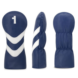 Housse de tête de club de golf en cuir PU de haute qualité, couleur personnalisée, nouveau design, logo brodé avec drapeau américain, numéro de la tête de club - Product Image 1