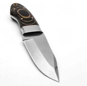Couteau utilitaire à lame fixe en acier inoxydable artisanal, manche en bois multicouche personnalisé, embout en acier, EDC - Product Image 6