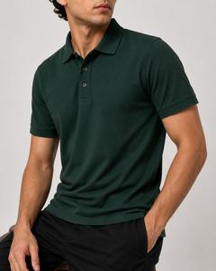 Camisa de Manga Corta Blanca para Hombre, Estilo Piqué, Informal, Transpirable, Mezcla de Poliéster/Algodón, Corte Regular, Logotipo Personalizado ODM - Product Image 4