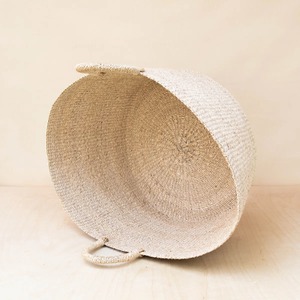 Natural Seagrass Jumbo Round <b>basket</b> with Handles Handmade <b>Storage</b> <b>Basket</b> Wholesale eco-friendly Made in Vietnam - Product Image 4