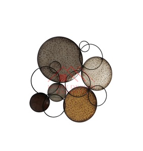 Anneaux et cercles flottants abstraits chambre/fer forgé en métal de qualité supérieure pour la maison hôtels et restaurants décoration de mariage de table - Product Image 1