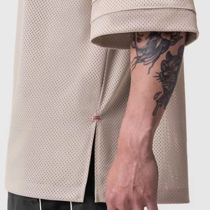 T-shirt Streetwear Homme Coupe Boxy Personnalisable avec Logo, T-shirt Court en Coton Lourd à Motif, Coupe Oversize - Product Image 2