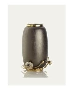 Vase à fleurs en métal de haute qualité, finition noire, vente en gros, nouveau porte-fleurs et vase de table pour mariage - Product Image 1