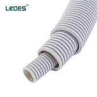 Tuyau de Conduite Électrique UL1653 Coreline ENT, 1/2~2-1/2 Pouces, PVC Gris, Tube Flexible FT4