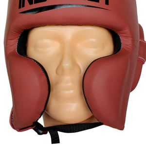 ขายส่งอุปกรณ์ป้องกันศีรษะสำหรับชกมวยแบบเต็มหน้า คุณภาพดีที่สุด หนังแท้ ผลิตตามสั่ง รุ่น Warrior Dual Sport ระบายอากาศได้ดี - Product Image 4