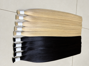 ผมต่อเวียดนามแท้แบบ Remy ขายส่งจำนวนมาก แบบ Super Double Drawn เย็บด้วยเครื่องจักรแบบ Double Weft ทุกสี ราคาพิเศษ-ลดราคาเดือนตุลาคม - Product Image 1