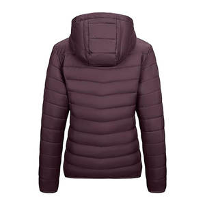 Chaqueta Acolchada Ligera y Plegable con Capucha, Chaqueta de Invierno Acolchada, Abrigo Cálido y Aislante para Clima Frío, Informal, para Exteriores - Product Image 3