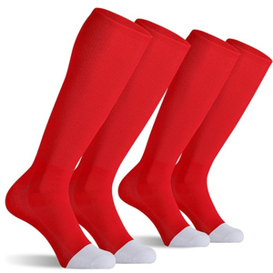 High Quality Baseball Soccer Softball <b>Socks</b> Black Knee High Cotton Breathable <b>Moisture</b> Wicking Summer Unisex for Adults Youth - Product Image 1