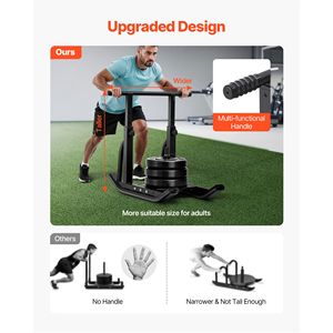 Slitta in Acciaio per Allenamento Fitness ed Esercizi Atletici - Attrezzatura Regolabile per Workout - Product Image 2
