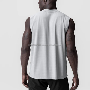 Hot Selling Lightweight Gym Fitness Men's Tank <b>Top</b> New Technique Polyester Spandex Quick Dry <b>Vest</b> for Men - Product Image 6