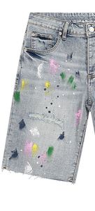 Shorts en jean pour hommes, modernes, décontractés, en coton extensible, déchirés, taille mi-haute, élégants, pour le quotidien, vente en gros directe d'usine à prix abordable - Product Image 6