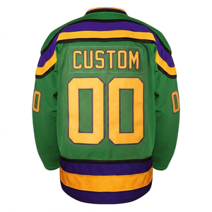 Jersey de Hockey sobre Hielo Personalizado de Primera Calidad, Tejido Transpirable que Absorbe la Humedad y de Secado Rápido, Logotipo del Equipo, Nombre y Número, Jersey al por Mayor - Product Image 4