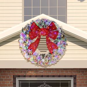 Guirlande de Noël avec ampoules dorées et blanches, personnalisable, en PVC plastique, taille moyenne, pour décorations de maison, livraison gratuite le week-end - Product Image 1