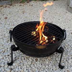 <b>Portable</b> Steel <b>Fire</b> <b>Pit</b> Bowl Outdoor Garden Bonfire <b>Pit</b> with Stand for Camping Patio Backyard - Product Image 1
