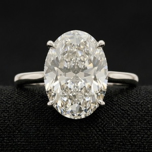Anillo de Diamantes Cultivados en Laboratorio de Oro Blanco de 14k Premium para Mujer, Elegante Anillo de Compromiso y Boda, Brillante con Engaste de Puntas, Certificado IGI - Product Image 4