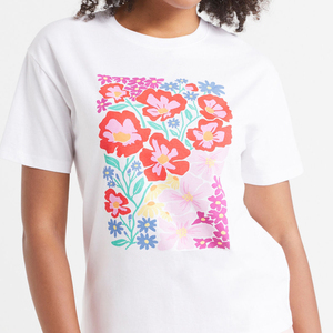 T-shirt Femme Décontracté Style Urbain Tricoté 100% Coton Coupe Slim Tendance Printemps Imprimé Graphique Anti-rétrécissement et Anti-plis - Product Image 5