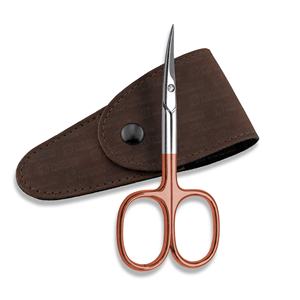 Ciseaux à cuticules sur mesure en gros ciseaux de manucure à lame incurvée de style russe avec pochette d'emballage personnalisée - Product Image 1