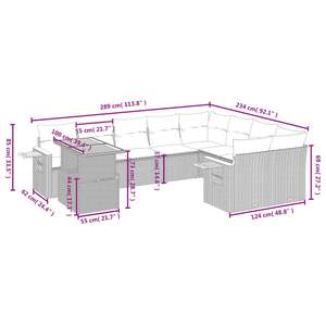 Ensemble de canapés de jardin beige - Product Image 3